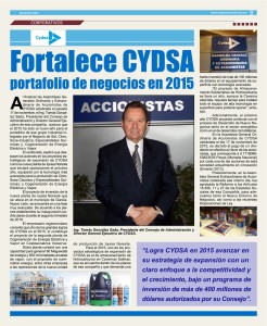 PUBLIREPORTAJE CYDSA NOVIEMBRE 2015